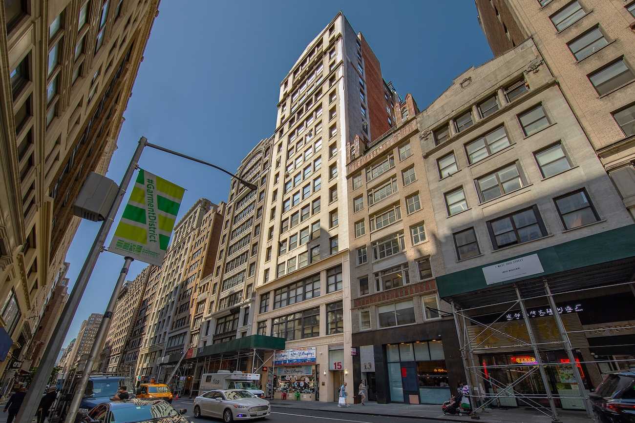 photo of 15 West 36th Street in New York City commercial property sale arranged by Avison Young